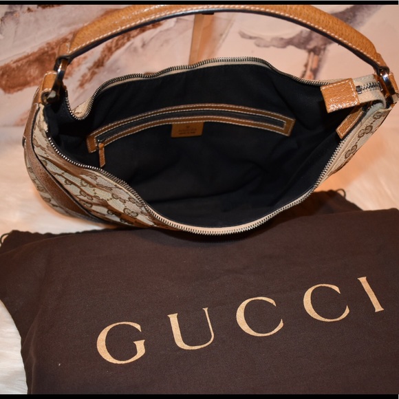 Gucci Leather/Canvas Hobo Bag - Picture 12 of 13